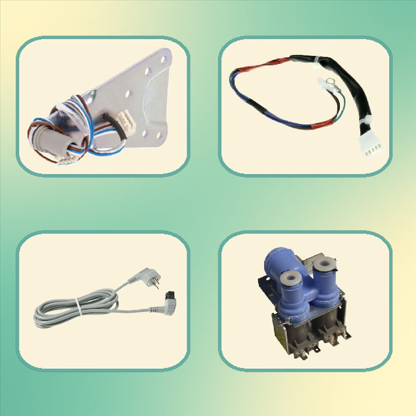 Ventily, kabely, výrobníky ledu, difuzéry