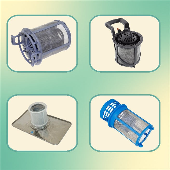 Filtry na hrubé nečistoty i mikrofiltry do myček nádobí