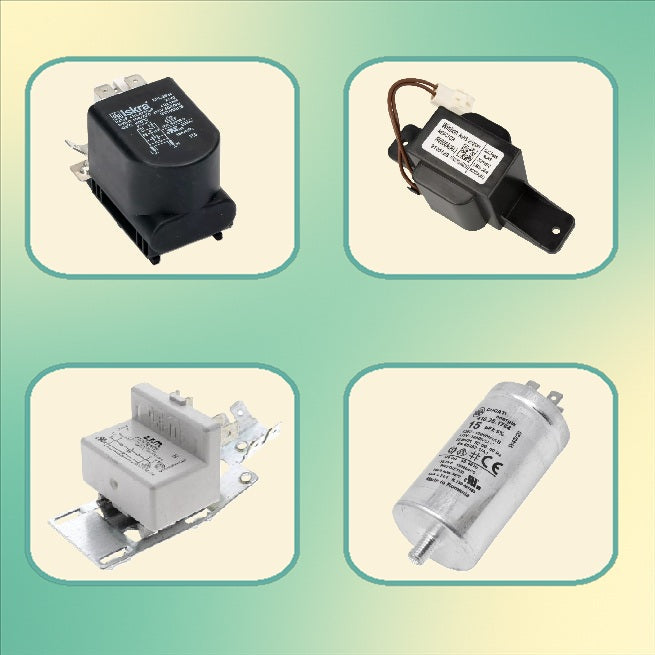 Rozběhové, filtrační a vysokonapěťové kondenzátory do praček