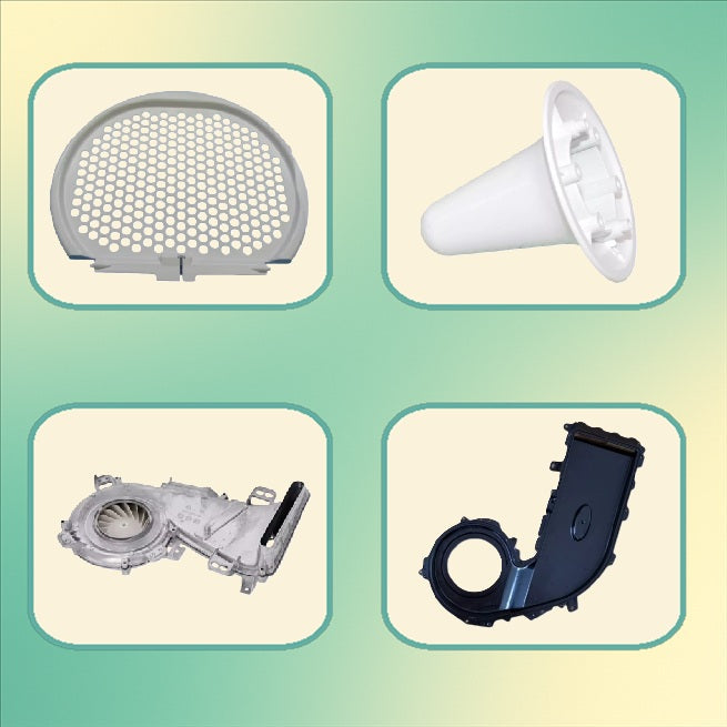 Kryty, krytky, servisní sady, západky, nohy a mnoho dalších komponentů