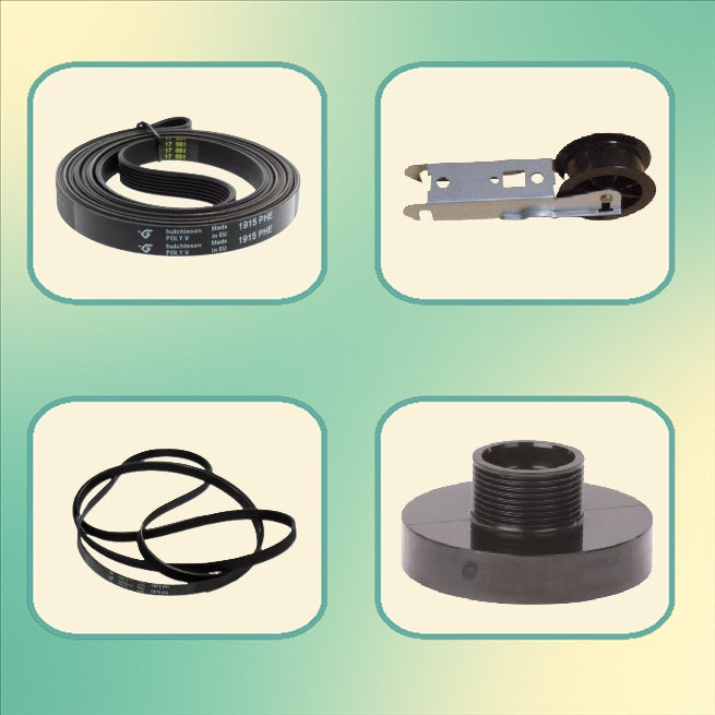 Řemeny a kladky pohonu bubnu do sušiček prádla