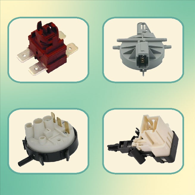 Hlavní vypínače, plovákové spínače a mikrospínače do myček nádobí