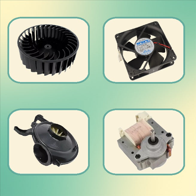 Ventilátory pro rozhánění teplého vzduchu do sušiček prádla