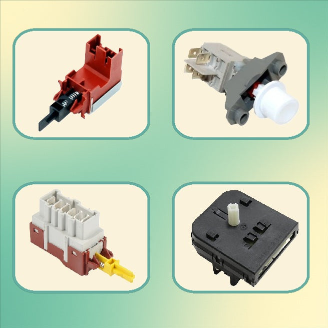 Vypínače, voliče a další spínací prvky do praček