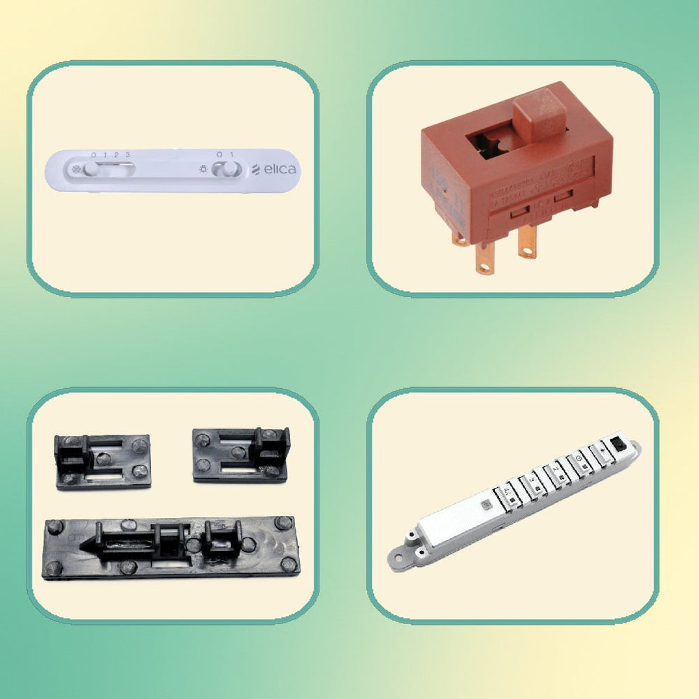 Přepínací a spínací prvky, panely