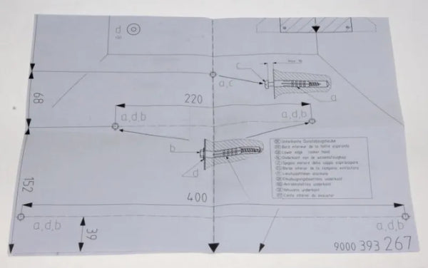 Instalační manuál BSH00561318 pro instalaci odsavače par Bosch Siemens