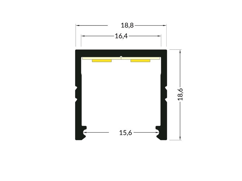 Lišta bílá KM56-B 1M
