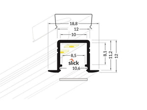 Lišta stříbrná KM49-S 1M