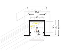 Lišta bílá KM49-B 2M