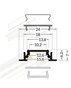 Sada KM15-S-M-6 6000K IP20