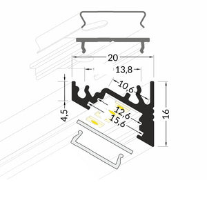 Sada KM18-B-MK-96 4000K IP20