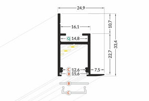 Lišta bílá KM5-B 2M
