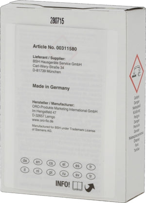 Čistič 00311580 pro čištění myček nádobí značky