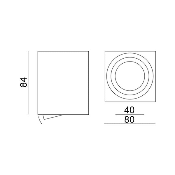 Svítidlo AMAT-M WHITE-S
