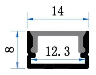 Lišta stříbrná KM35-S 1m