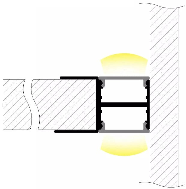 Lišta stříbrná KM48-S 1m
