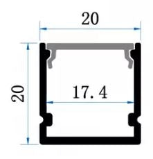 Lišta stříbrná KM38-S 1m