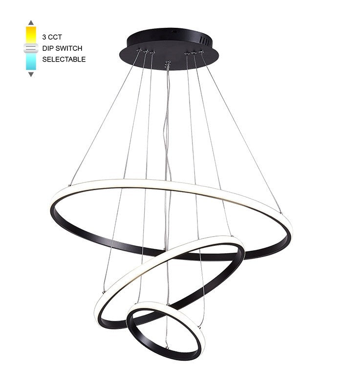 Svítidlo TRIO-1 D20+40+60 LED 56W CCT-DIP BLC