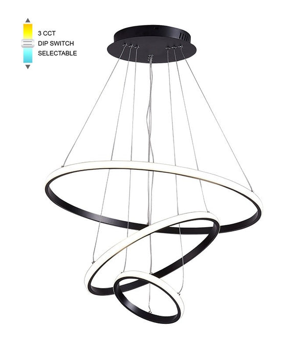 Svítidlo TRIO-1 D20+40+60 LED 56W CCT-DIP BLC