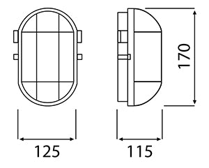 Svítidlo A1110-P OVAL-7040T-P 40W BL