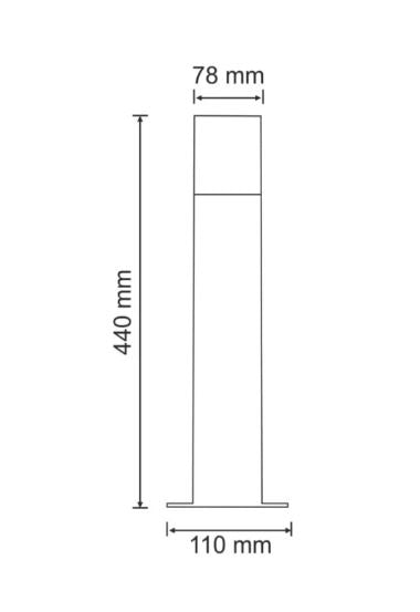Svítidlo NEW YORK-S44 E27 GRAFIT