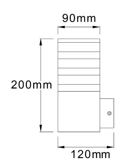 Svítidlo TEKSAS-N E27 GRAFIT