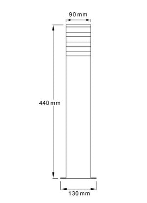 Svítidlo TEKSAS-S44 E27 GRAFIT