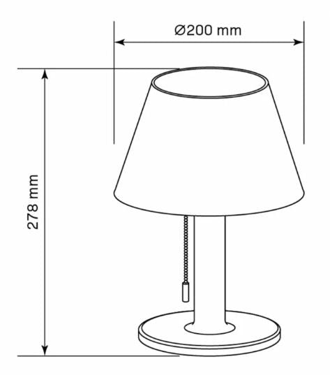 Lampa solární VIOLA LED 4000K