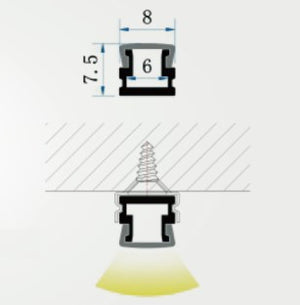 Lišta stříbrná KM37-S 2M