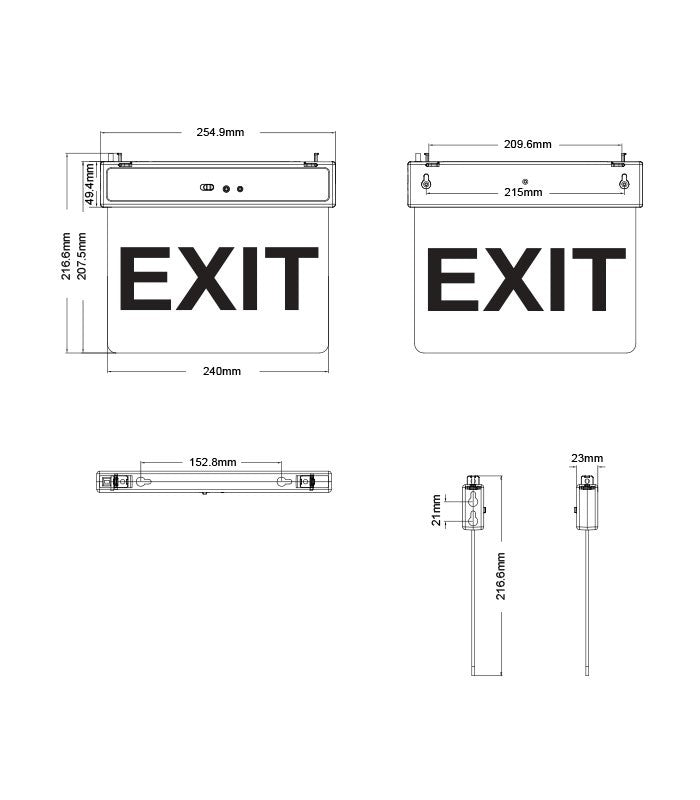 Svítidlo nouzové EXIT-10