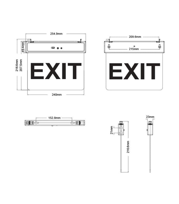 Svítidlo nouzové EXIT-10