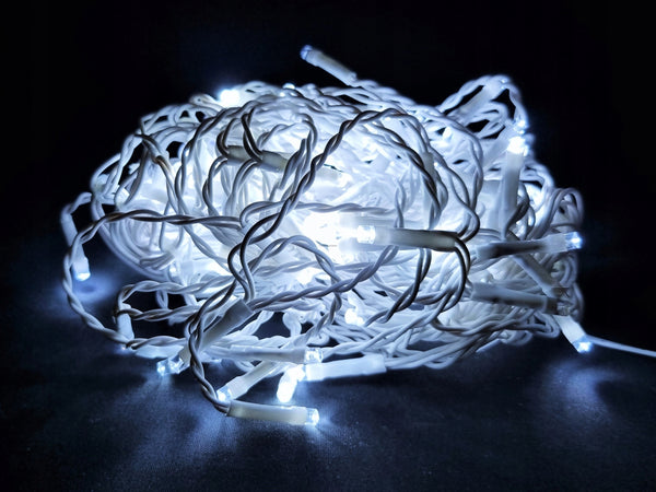 Vánoční řetěz závěsný 100-20-LED CW 3,5M