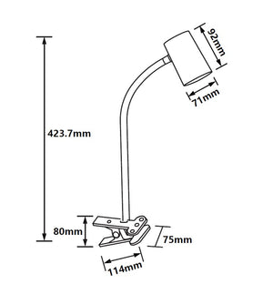 Svítidlo klips TUBA-K KM1931-BL