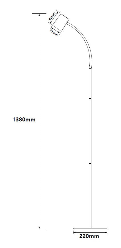 Lampa stojanová TUBA-S KM1932-CN