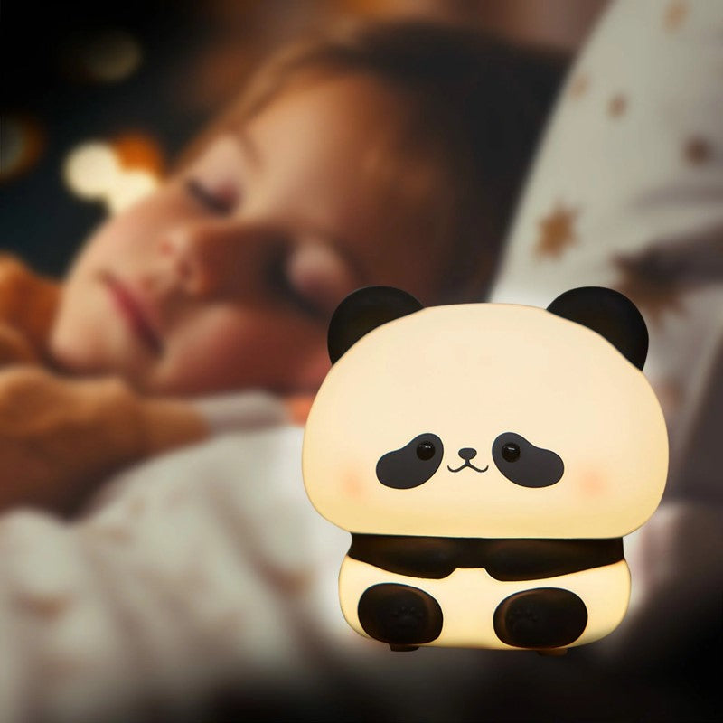 Lampa dětská PANDA 3000K USB-C SILIKON