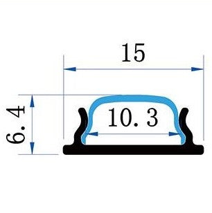 Sada lišty stříbrná KM24-S-MK-P 1M
