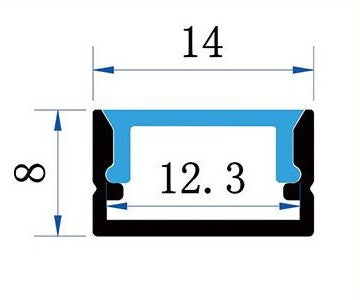 Sada lišty stříbrná KM35-S-MK-P 2M