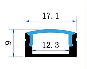 Sada lišty stříbrná KM36-S-MK-P 1M