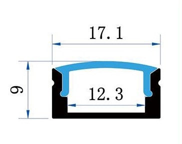 Sada lišty stříbrná KM36-S-MK-P 1M
