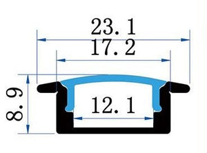 Sada lišty stříbrná KM39-S-MK-P 2M