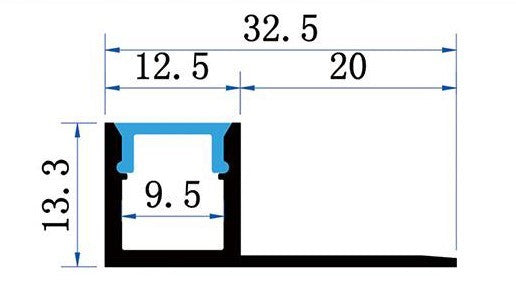 Sada lišty stříbrná KM65-S-MK-P 1M