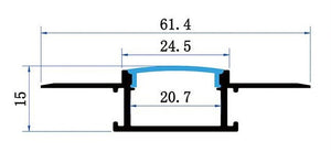 Sada lišty stříbrná KM81-S-MK-P 1M