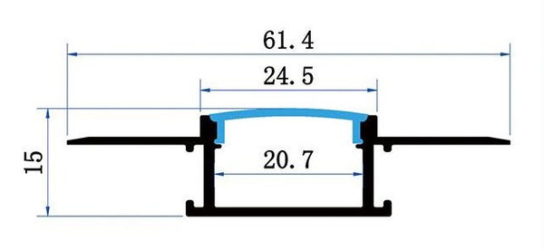 Sada lišty stříbrná KM81-S-MK-P 1M