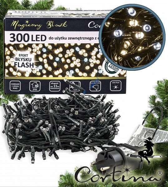 Vánoční řetěz 3-17-FLE WW+CW 15M