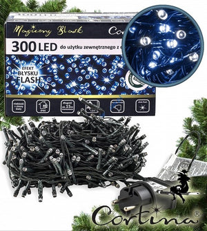 Vánoční řetěz 3-17-FLE BL+CW 15M