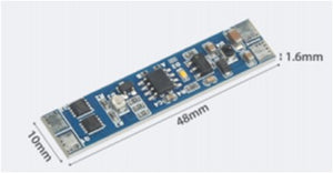 Vypínač bezdotykový dim. KM-VBS-04L RF 8-10CM 12V-96W, 24V-192W