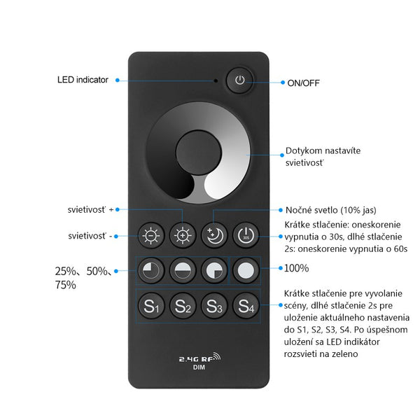 Stmívač ovladač KM-W-UNI-1