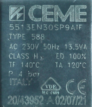 Magnetický ventil 10004630 náhradní díl pro přívod páry do žehličky Bosch Siemens