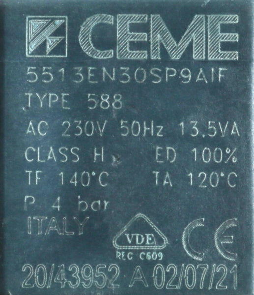 Magnetický ventil 10004630 náhradní díl pro přívod páry do žehličky Bosch Siemens