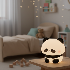 Lampa dětská PANDA 3000K USB-C SILIKON